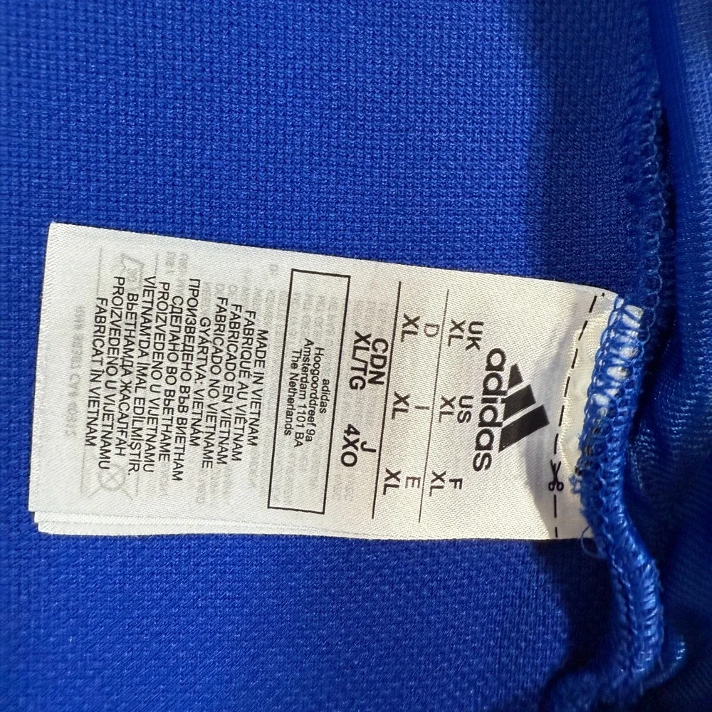 Adidas Jacket Men XL Team‎ Royal Blue/White Under The Lights Full Zip - Picture 5 of 10